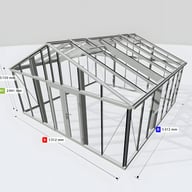 Janssens Gigant 17x17 Greenhouse Aluminium