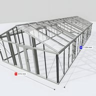 Janssens Gigant 17x39 Greenhouse Aluminium