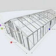 Janssens Gigant 17x39 Greenhouse White