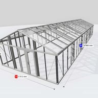 Janssens Gigant 17x48 Greenhouse Aluminium