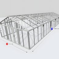 Janssens Gigant 17x48 Greenhouse White
