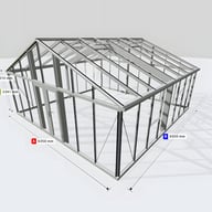 Janssens Gigant 19x19 Greenhouse Aluminium