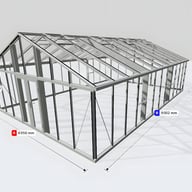 Janssens Gigant 19x29 Greenhouse Aluminium