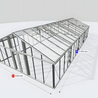 Janssens Gigant 19x39 Greenhouse Aluminium