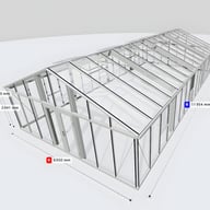 Janssens Gigant 19x39 Greenhouse White