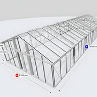 Janssens Gigant 19x48 Greenhouse White