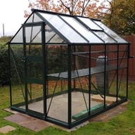 Eden 8x6 Burford Green Greenhouse Toughened GlassproductImages/eden/burford/Eden Burford 6x10 Greenhouse with Green Powdercoating.jpg