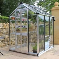 Eden Birdlip 4x6 Greenhouse in Aluminium