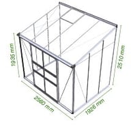 Eden Broadway 6x8 Lean To Greenhouse Dimensions