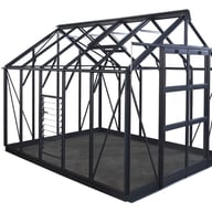8 wide Elite Titan Greenhouse in Green