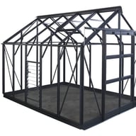 8 wide Elite Titan Greenhouse in Green