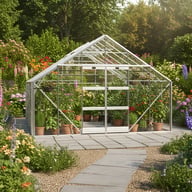 Elite Classique 12x14 Greenhouse - Horticultural Glazing