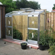 Elite Easygrow 2x8 Lean to Greenhouse in Alloy
