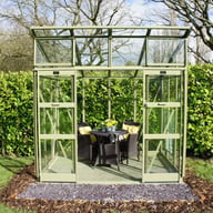 Elite Edge Pent Roof Greenhouse Double Doors
