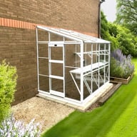 Elite-Kensington 6x8 Lean to Greenhouse White