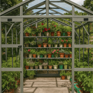 Elite Sanctuary 6ft and 8ft Wide Greenhouse