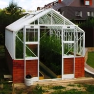 Elite Thyme 14x8 Dwarf Wall Greenhouse in White