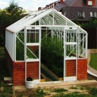 Elite Thyme 14x8 Dwarf Wall Greenhouse in White