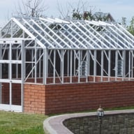 Elite Thyme 14x8 Dwarf Wall White Greenhouse