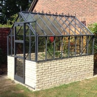 Elite Thyme 6ft Dwarf Wall Greenhouse in Grey Powder Coating