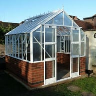 Elite Thyme 8x8 Dwarf Wall Greenhouse in White