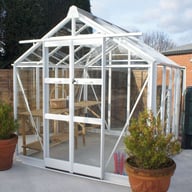 Elite Titan 700 7x8 Greenhouse in White Powder Coating