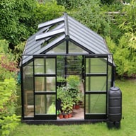 Elite Titan 8x12 Greenhouse with Polycarbonate Glazing Black