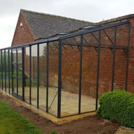 Elite Titan K800 8x20 Lean to Greenhouse Toughened Glazing Flat Cills