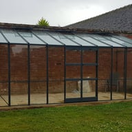 Elite Titan K800 8x20 Lean to Greenhouse Toughened Glazing Grey