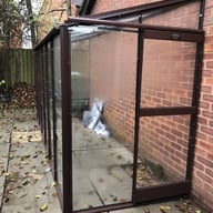 Elite Windsor 4x12 Greenhouse in Brown