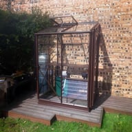 Elite Windsor 4x4 Lean to Greenhouse in Brown