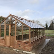 Swallow Falcon 13x18 Wooden Greenhouse Thermowood Dwarf Wall