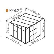 Vitavia Freya 8x8 Greenhouse Dimensions