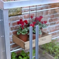 2x4 Access Value Lean To Greenhouse Aluminium Sliding Front Panels