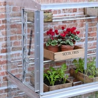 2x4 Access Value Lean To Greenhouse Aluminium with Optional Louvre Vent