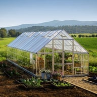 Balance 10x28 Silver Polycarbonate Greenhouse detail