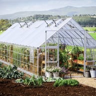 Balance 10x32 Silver Polycarbonate Greenhouse detail