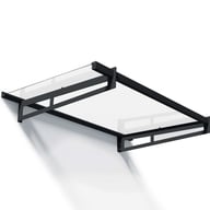 Bremen 1500 Grey Clear Door Canopy product view