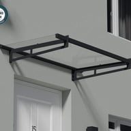 Bremen 1500 Grey Clear Door Canopy detail
