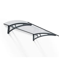 Calisto 1350 Grey Twinwall Door Canopy product view
