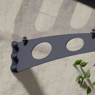 Palram Canopia Garamond 1350 Grey Clear Door Canopy