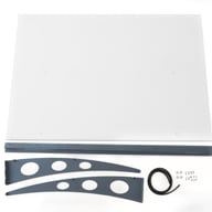 Palram Canopia Garamond 1350 Grey Clear Door Canopy