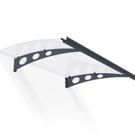 Palram Canopia Garamond 1350 Grey Clear Door Canopy