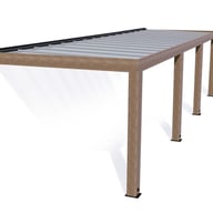 Helsinki 3m x 10m Cedar Wood Patio Cover product view