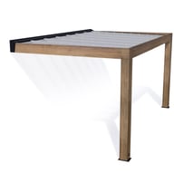 Palram Canopia Helsinki 3m x 4.7m Cedar Wood Patio Cover