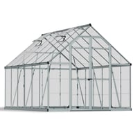 Palram Canopia Octave 8x12 Silver Polycarbonate Greenhouse