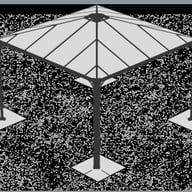 Palermo 4300 Gazebo Grey detail