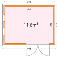 Telluria Luminato 3930 floor plan with dimensions