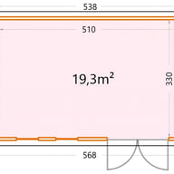 Telluria Luminato 5436 floor plan with dimensions