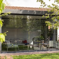 Telluria glazed metal garden lounge